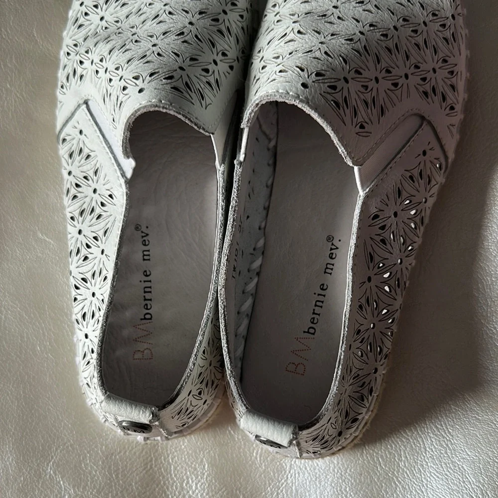 Denim&Co Cream Espadrilles Casual Slip-On